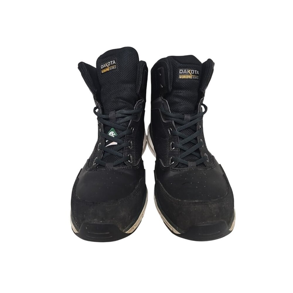 Dakota Men's 3617 Mid-Cut Quad Lite Steel Toe Steel Plate Shoes Black Size 9M - Picture 7 of 8